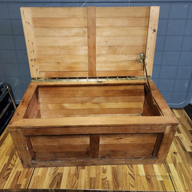 Wooden Box Storage Chest 24 x 11 x 13
