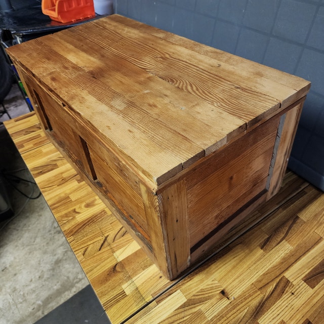 Wooden Box Storage Chest 24 x 11 x 13 - photo 5
