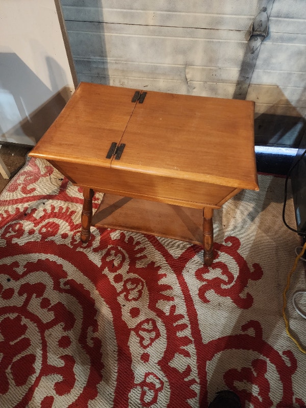 Small Wood Table Side Table Storage