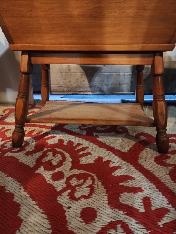 Small Wood Table Side Table Storage - photo 5