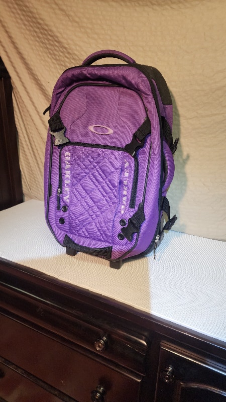 Oakley Purple Luggage Roller Carry-On Bag