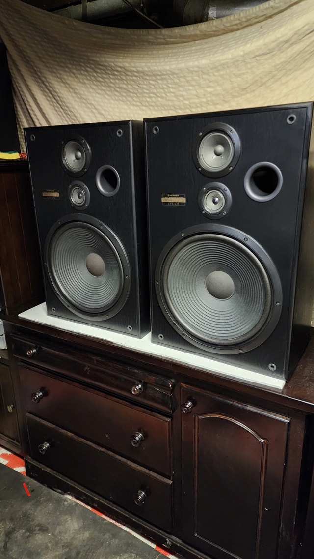 Pioneer Loud Speakers 15'' Subwoofers CS-G405 Vintage