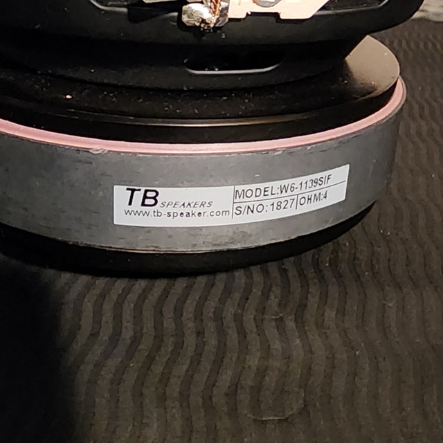6 inch Subwoofer TB W6-1139SIF 4 Ohm - photo 3
