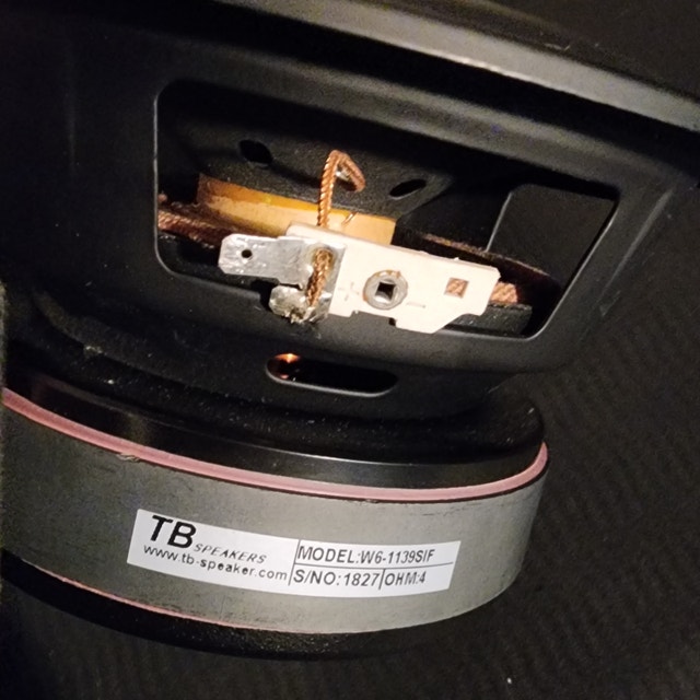 6 inch Subwoofer TB W6-1139SIF 4 Ohm - photo 5