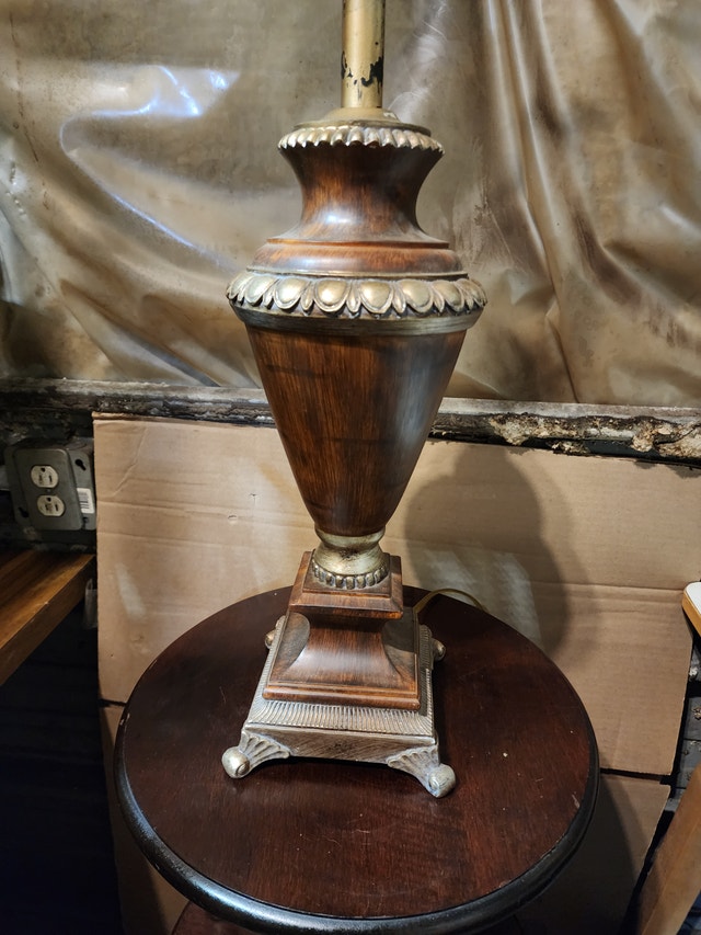 Brown Gold Desk Lamp - No Shade - photo 2