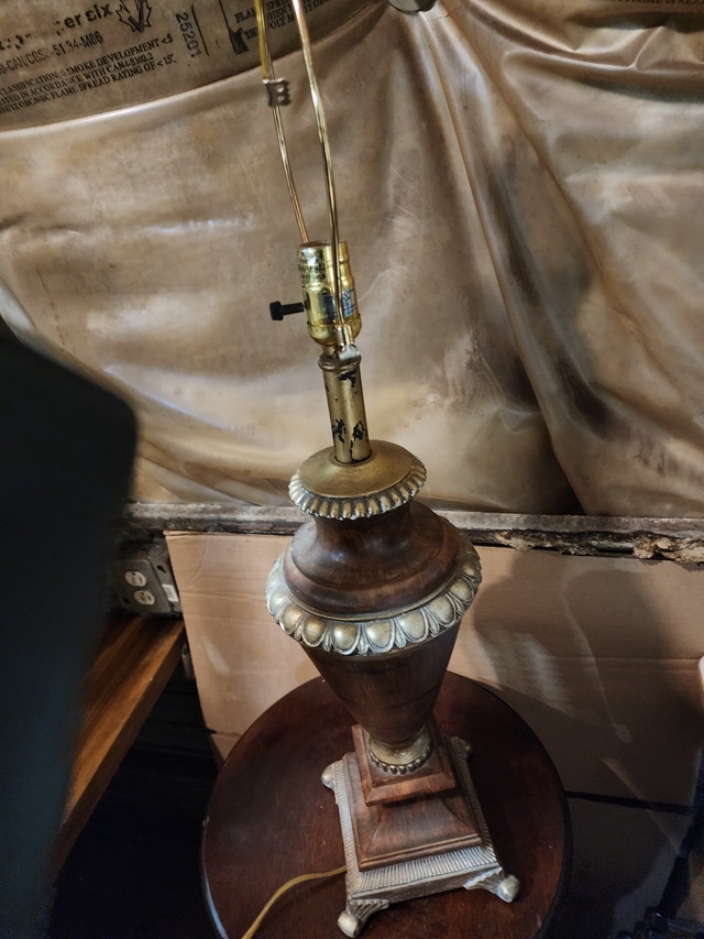 Brown Gold Desk Lamp - No Shade - photo 5
