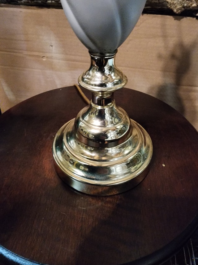 Brass Table Desk Lamp - No Shade - photo 4