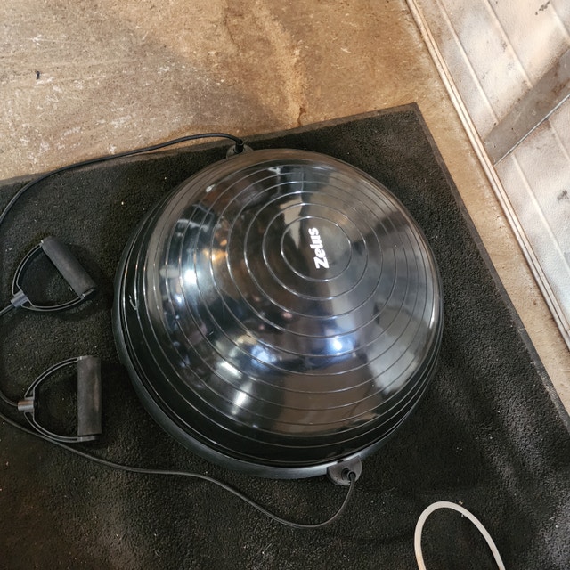 Exercise Ball Black Bungee Cords Workout - photo 4