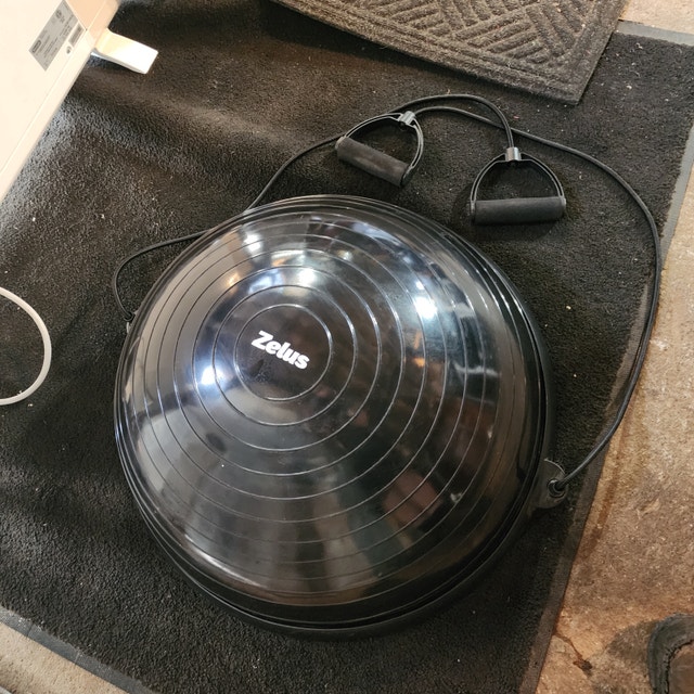 Exercise Ball Black Bungee Cords Workout - photo 5