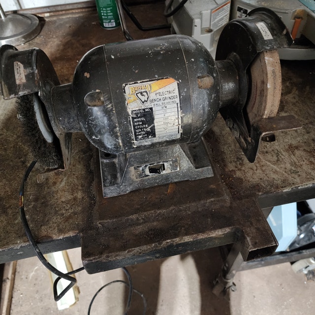 Buffalo 6'' Electric Bench Grinder - Needs Rewiring