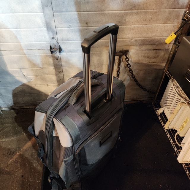 Large Gray Wheeled Backpack/Suitcase - photo 4