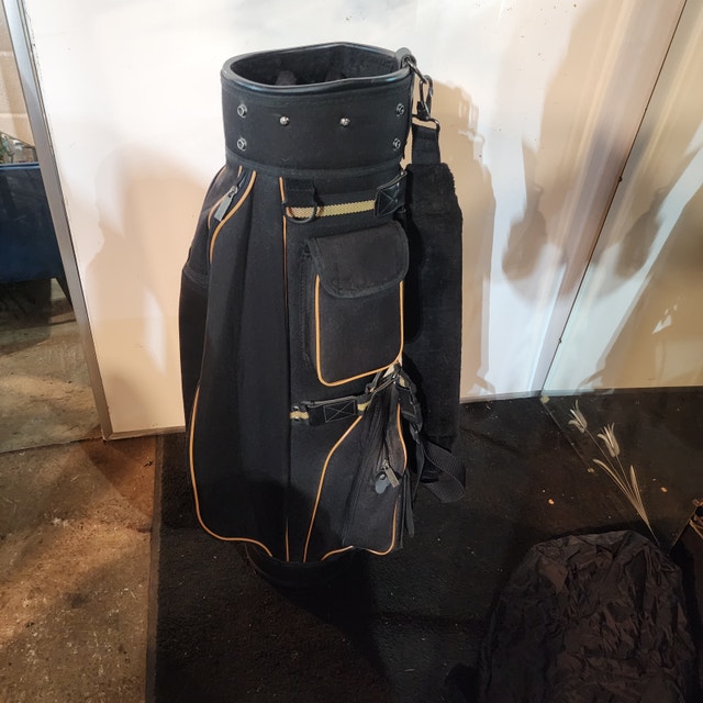 Spalding Golf Bag - Black & Gold