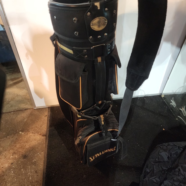 Spalding Golf Bag - Black & Gold - photo 2