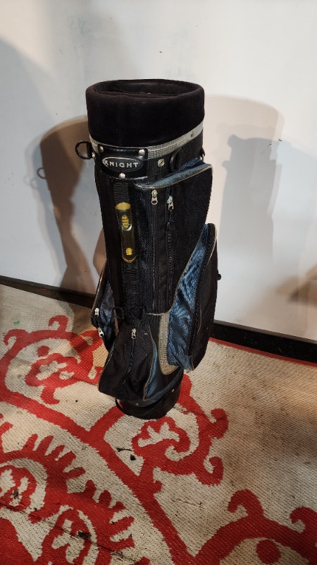 Golf bag Knight blue black stand