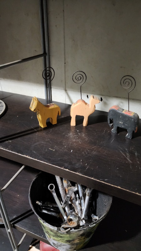Camel Horse Elephant Wood Decor Art - photo 2