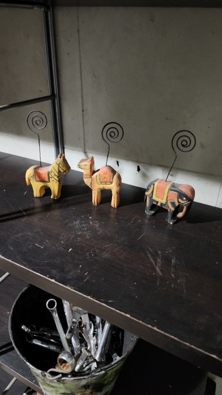 Camel Horse Elephant Wood Decor Art - photo 4
