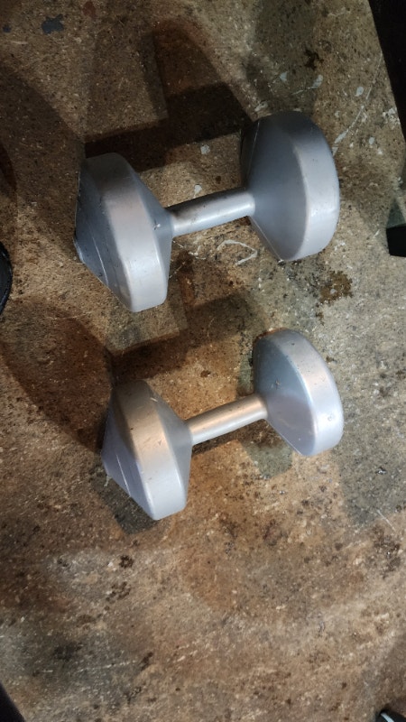 2 x 8lbs, 2 x 10lbs Weights - Blue & White - photo 5