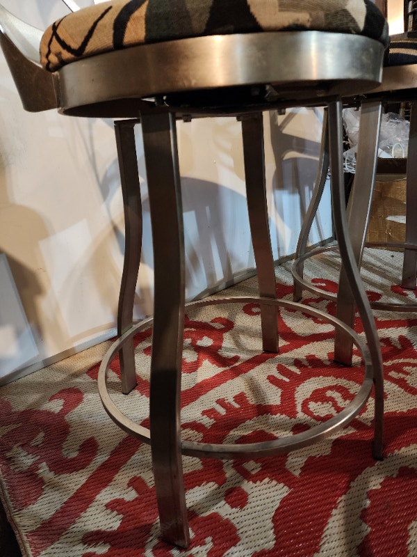 3 Piece Dining Set - Stainless Steel & Glass - photo 5