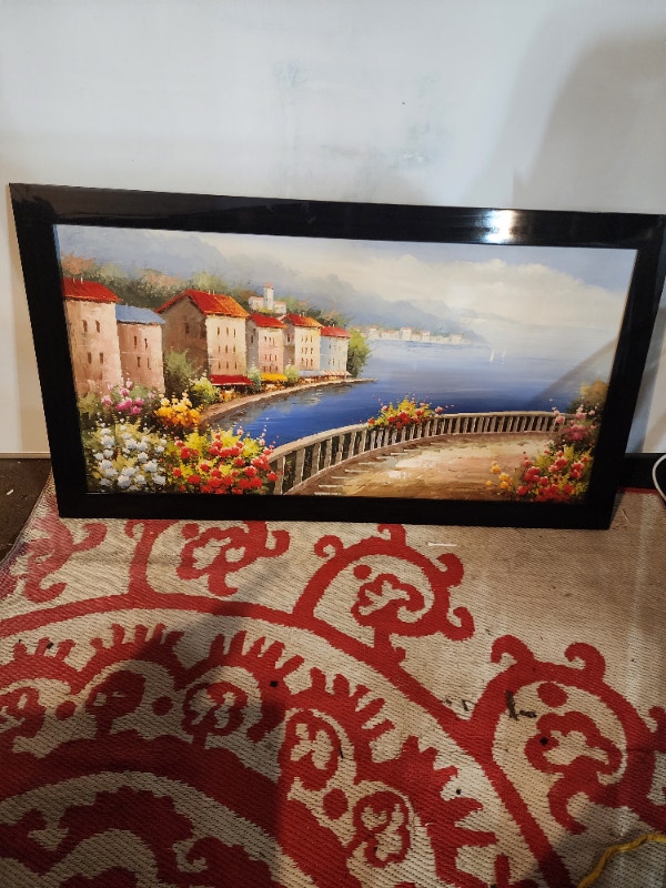 Big Picture Art Water River House 20'' x 53''