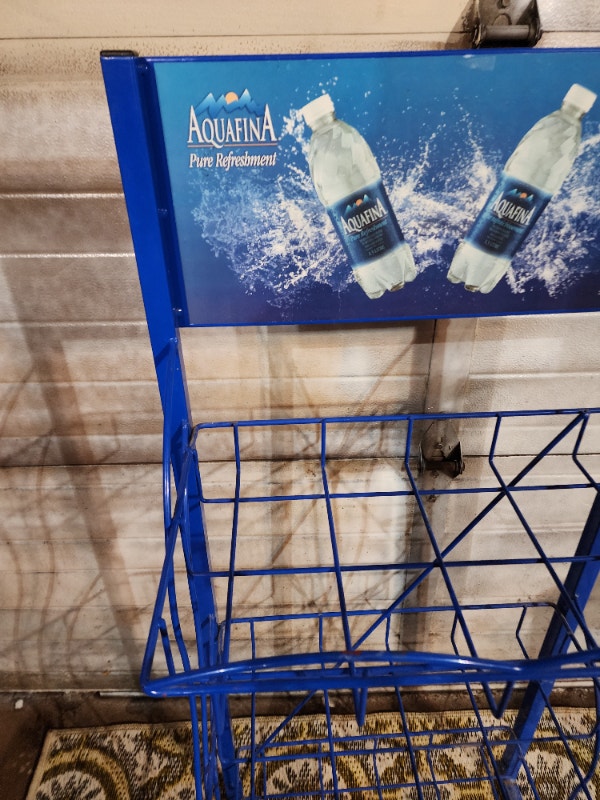 Aquafina Water Stand Rack Holder Blue 22'' x 13'' x 48'' - photo 3
