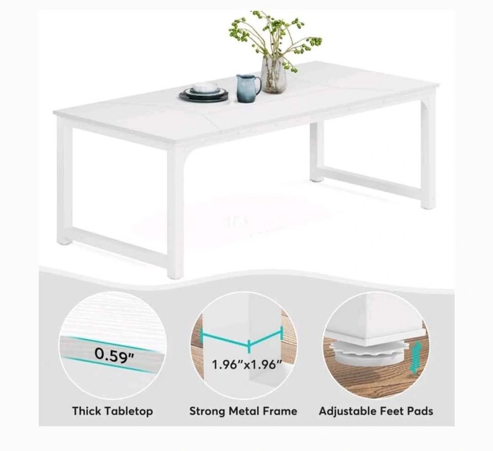 78.74 Inches Modern Dining Table for 8-10 - photo 4