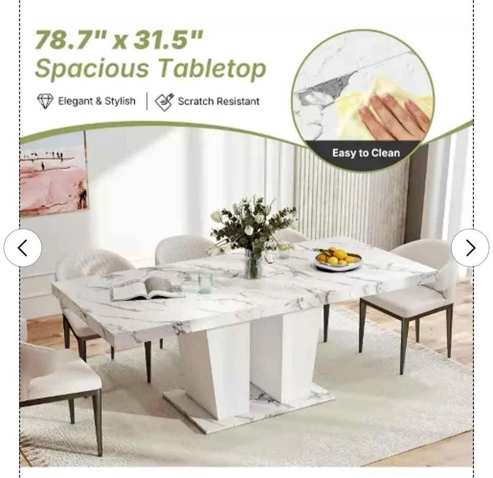 Expandable Farmhouse Dining Table (6-10 Seats)