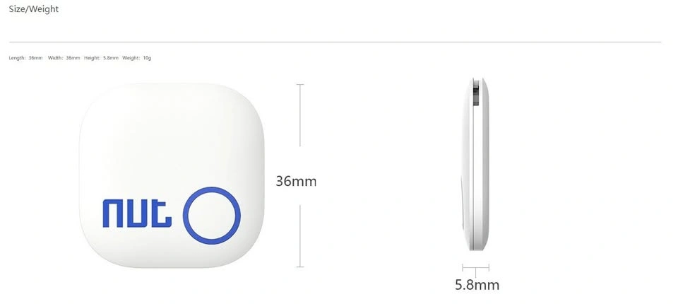 Nut 2 Smart Bluetooth Tracker - White - photo 2
