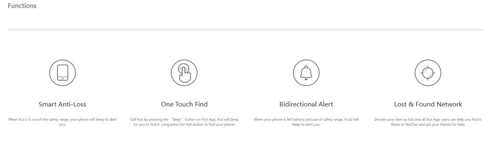 Nut 2 Smart Bluetooth Tracker - White - photo 3