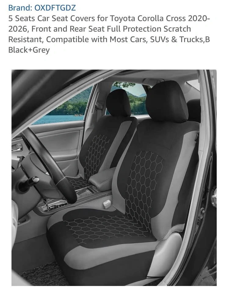 NEW 5 Seat Covers for Toyota Corolla Cross 2020-2026 - photo 2