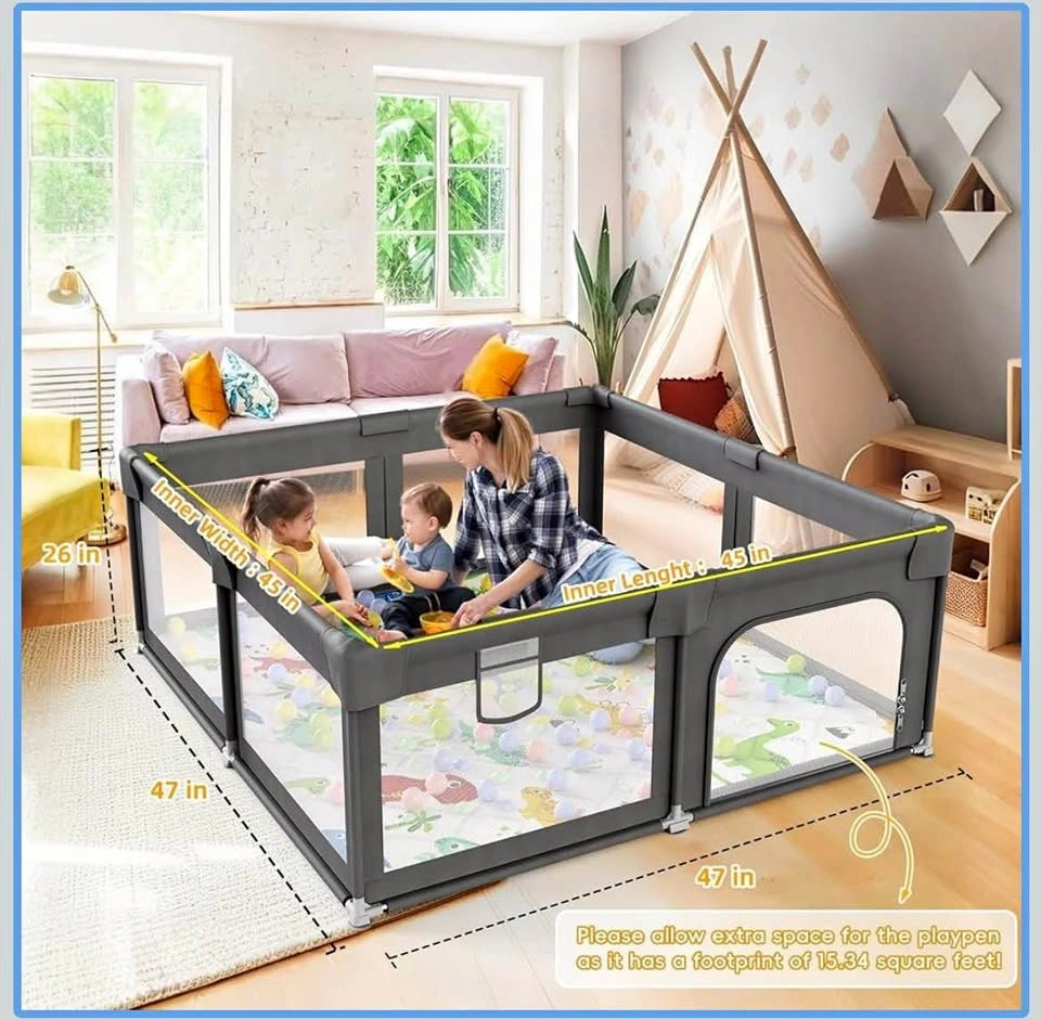 47*47inch used baby playpen