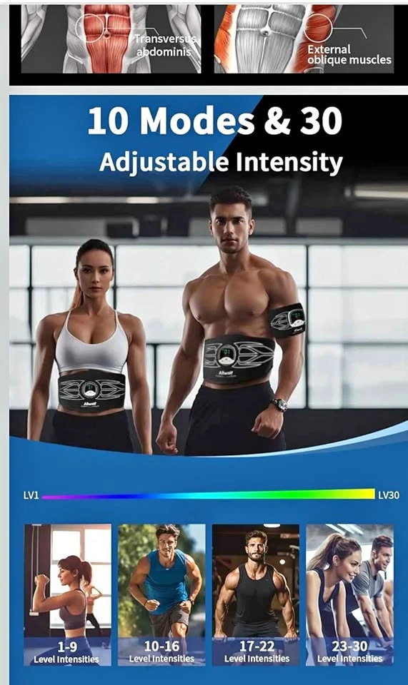 Ab Stimulator Muscle Toner Fitness Belt