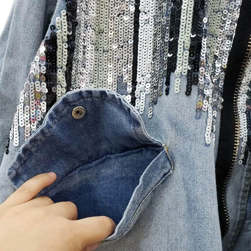 STUNNING Custom Hand-Embellished Denim Jacket - One of a Kind! - photo 4
