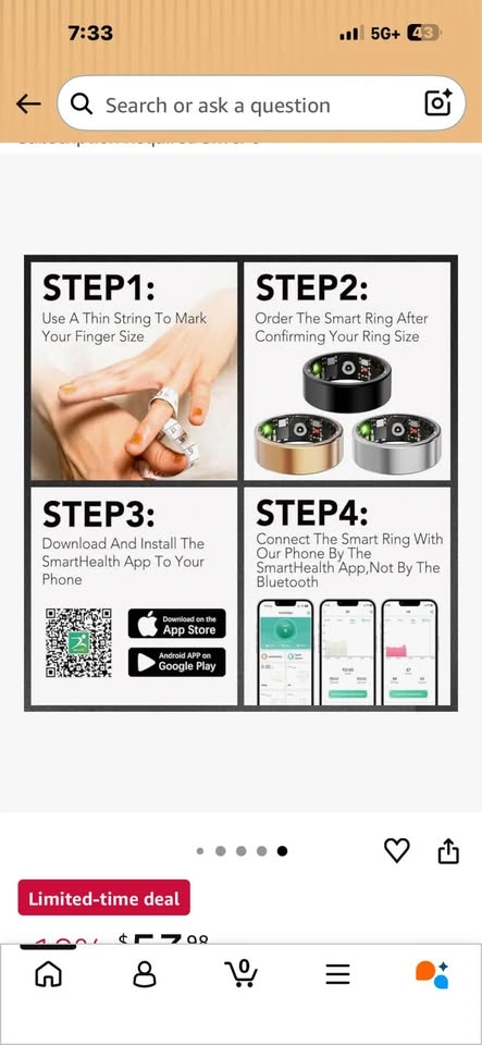 Smart Ring - Size 8 - photo 4