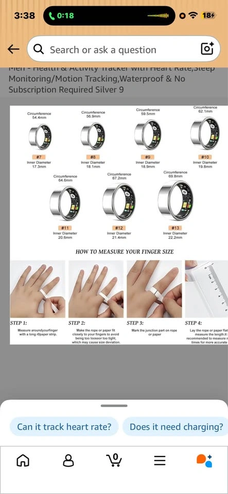 Smart Ring - Size 8 - photo 5