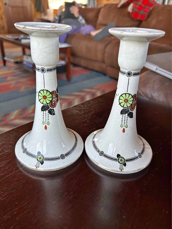 Art Deco Vintage Candlesticks