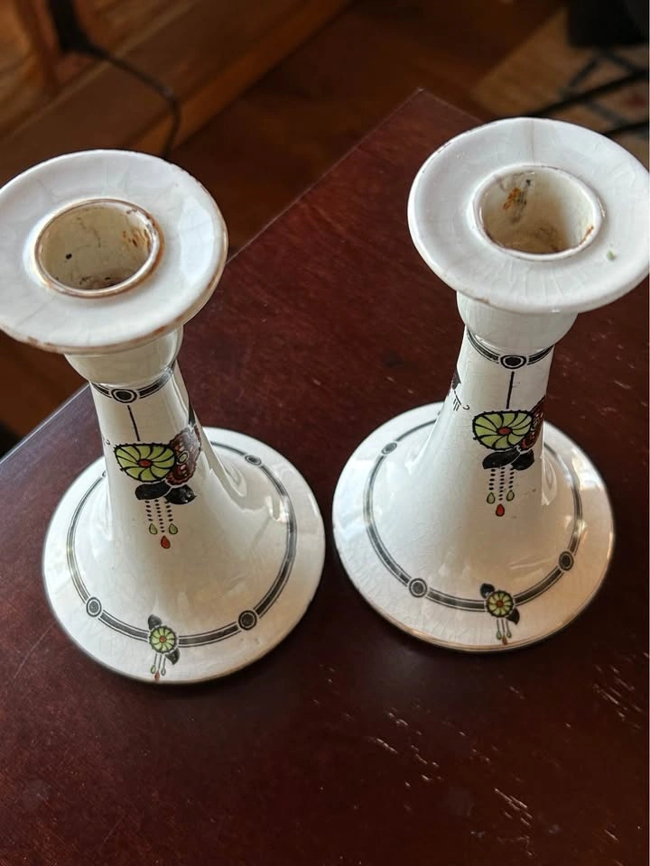 Art Deco Vintage Candlesticks - photo 2