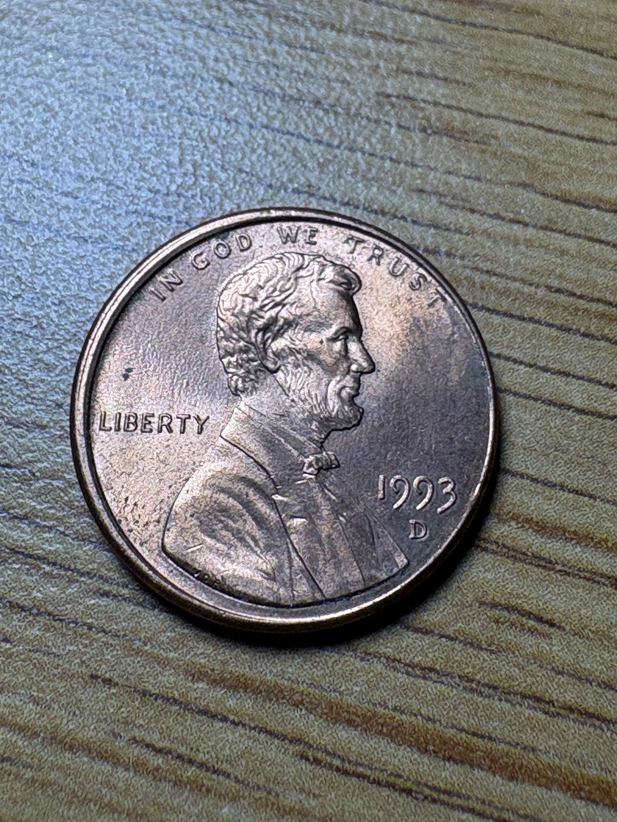 1993D Penny Bright AU MAD Error - Mis-Aligned Die Error