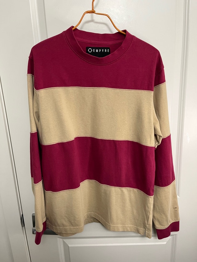 Empyre Men's Striped Long Sleeve Shirt M