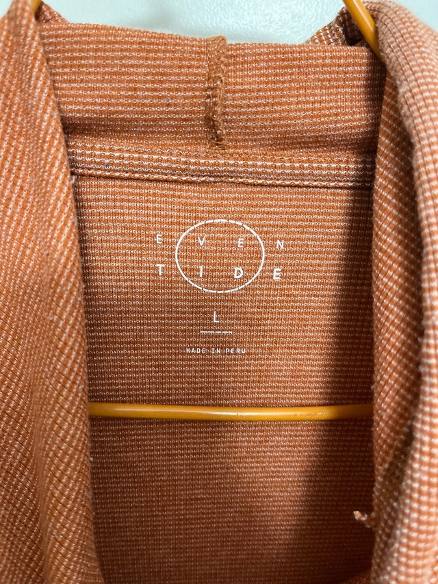 Even Tide Men's Lightweight Hoodie - Rust Brown L - photo 2