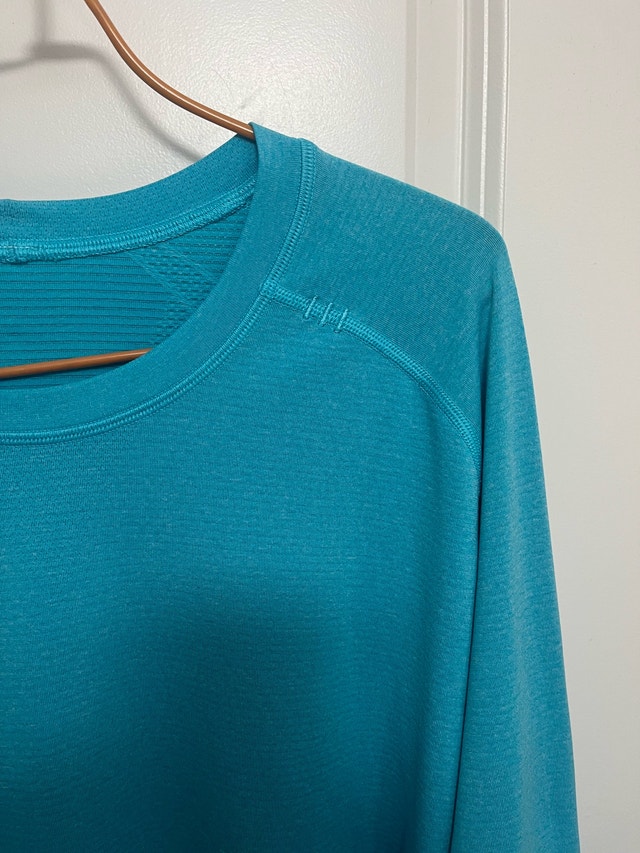 Lululemon Metal Vent Tech Long Sleeve 2.0 Teal Shirt XXL - photo 2