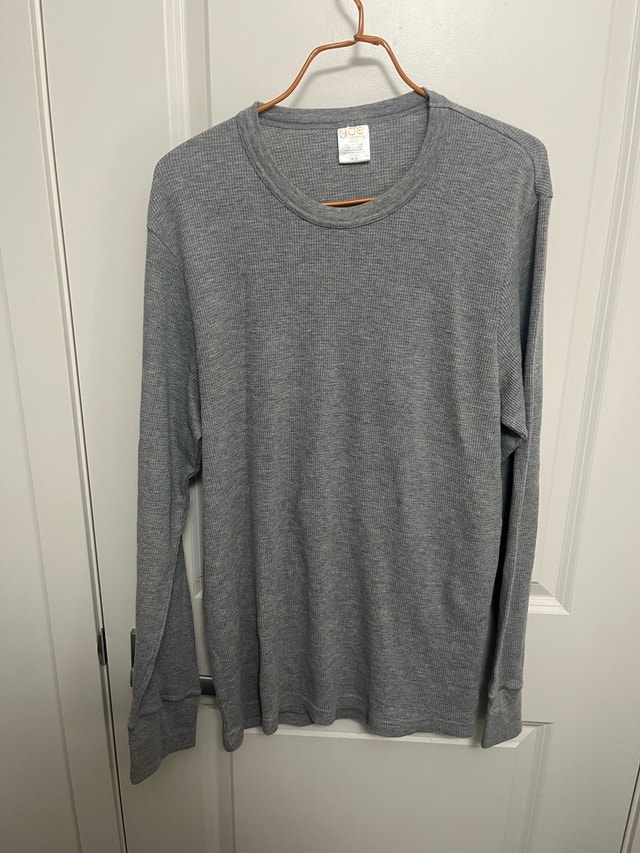 Joe Fresh Men's Long Sleeve Shirt XL Heather Gray