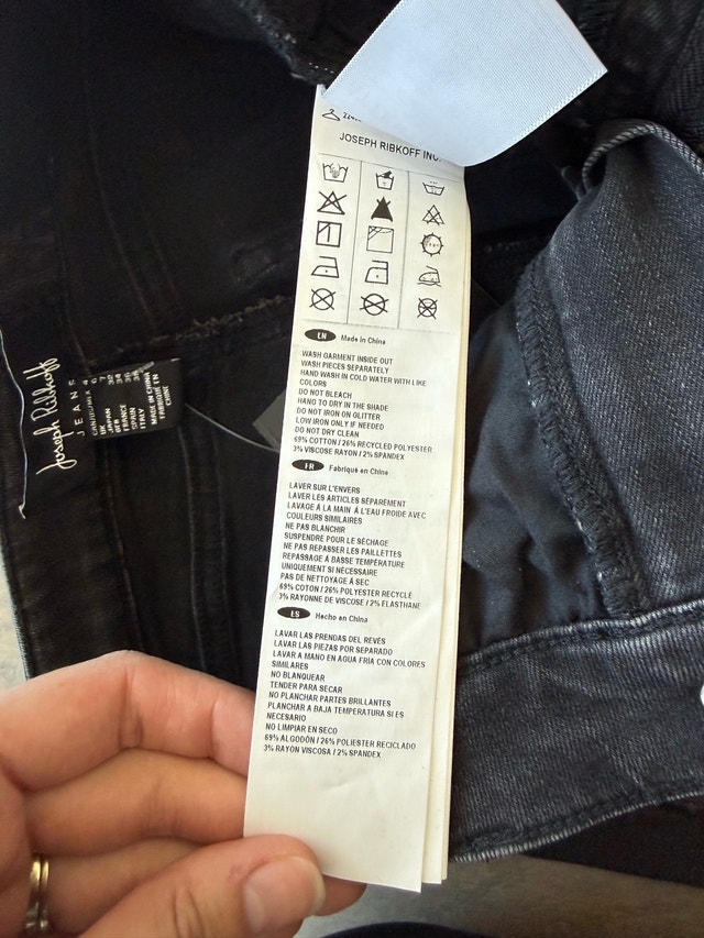 NEW Joseph Ribkoff Women's Black Embellished Jeans US 4 - photo 4