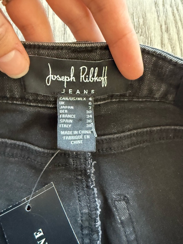 NEW Joseph Ribkoff Women's Black Embellished Jeans US 4 - photo 5