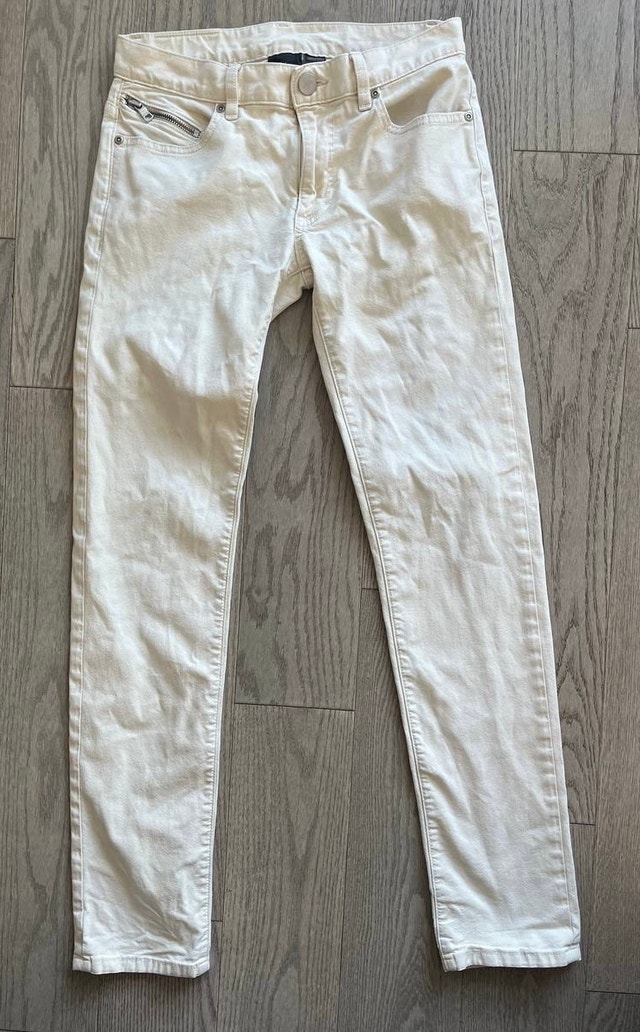 Armani Exchange Women's Cream Denim Pants Size 29