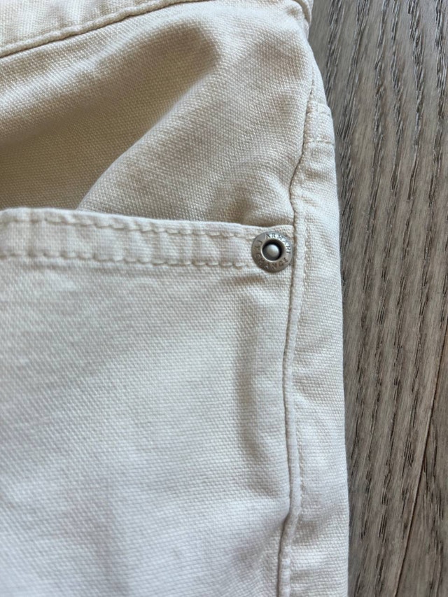 Armani Exchange Women's Cream Denim Pants Size 29 - photo 3