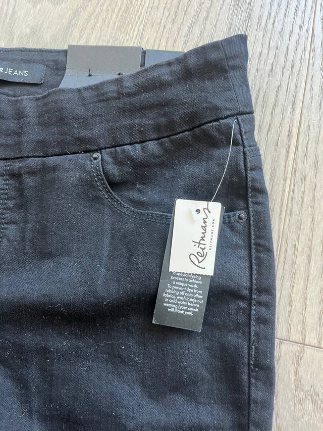 NEW Reitmans Women's Black Denim Jeans Size 29 Petite - photo 2