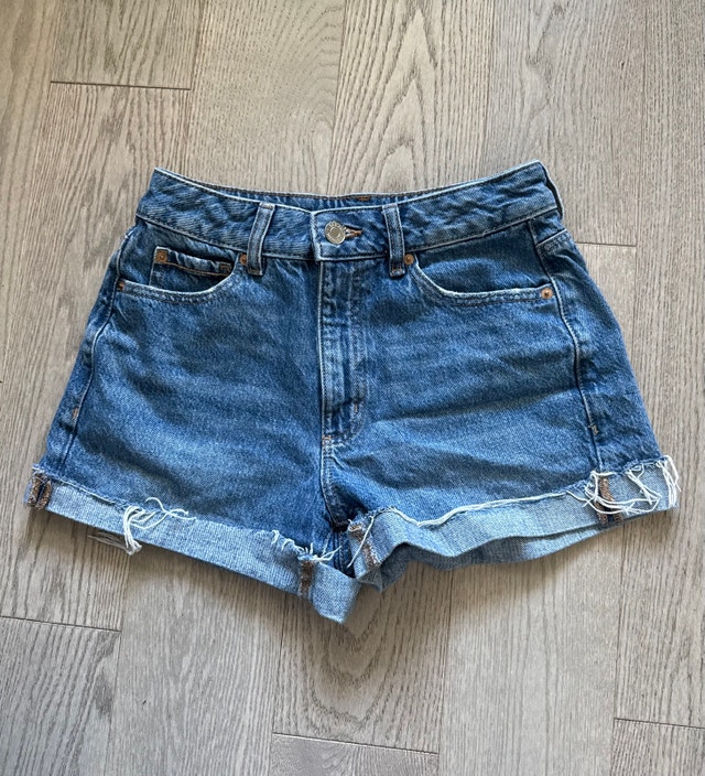 Garage Mom High Rise Denim Shorts Size 01/25
