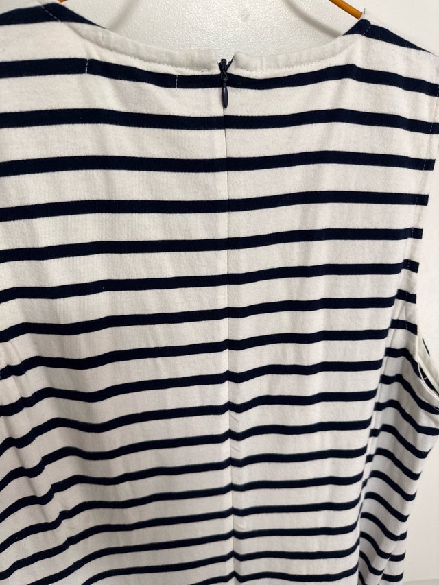 Ralph Lauren White and Navy Striped Midi Dress XL - photo 5