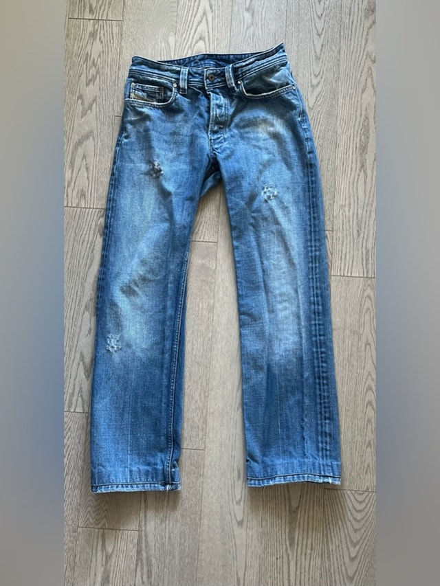 Diesel Men's Faded Blue Jeans - Size 28