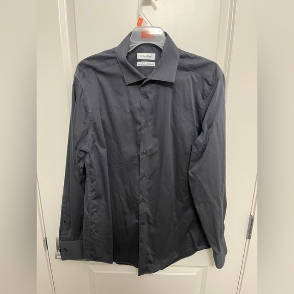 Calvin Klein Men's Charcoal Shirt L